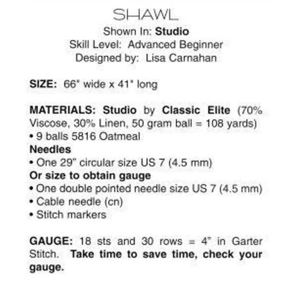 New Classic Elite Yarns 9027 Studio Collection Cardigan Knitting Sweater Pattern - Picture 2 of 4